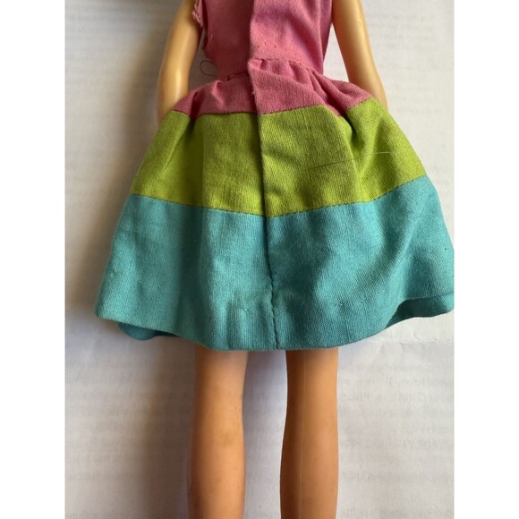 VINTAGE Brunette SKOOTER Doll Skipper’s Friend 1963 Mattel Barbie Original Dress - Picture 10 of 13